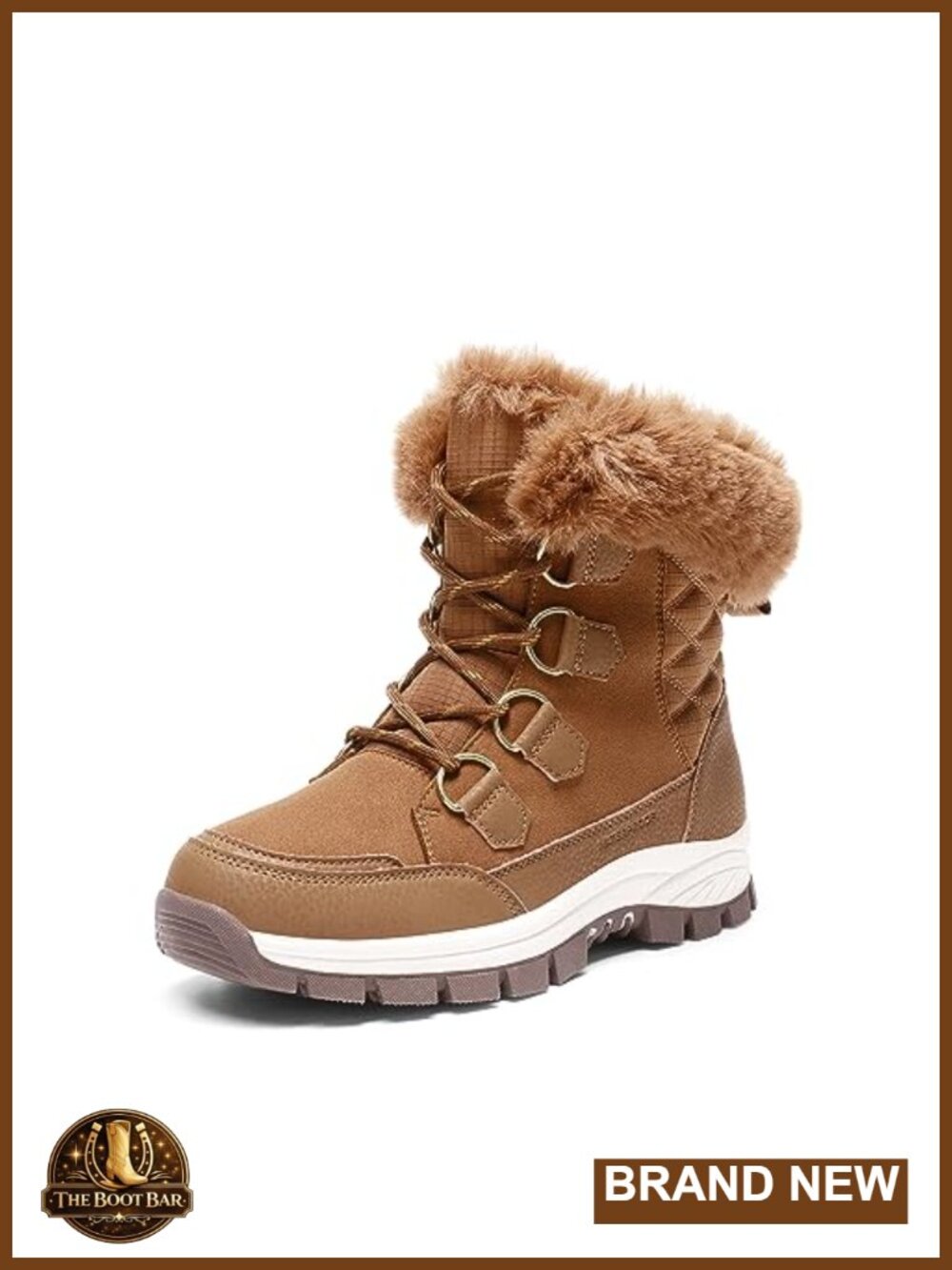 Waterproof Winter Snow Boots Faux Fur Lined Insulated Women's